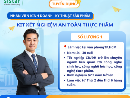 NV KD Kỹ Thuật Sản Phẩm Kit Xét Nghiệm An Toàn Thực Phẩm 