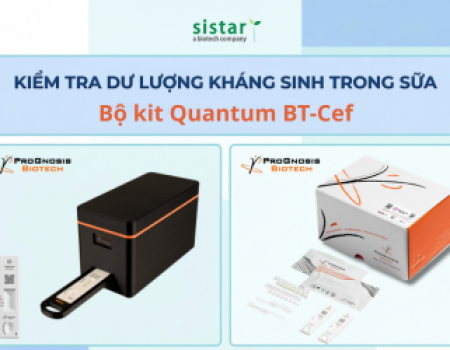Bộ kit Quantum BT Cef - Kiểm Tra Dư Lượng Kháng Sinh Trong Sữa, bảo Vệ Sức Khỏe Người Tiêu Dùng