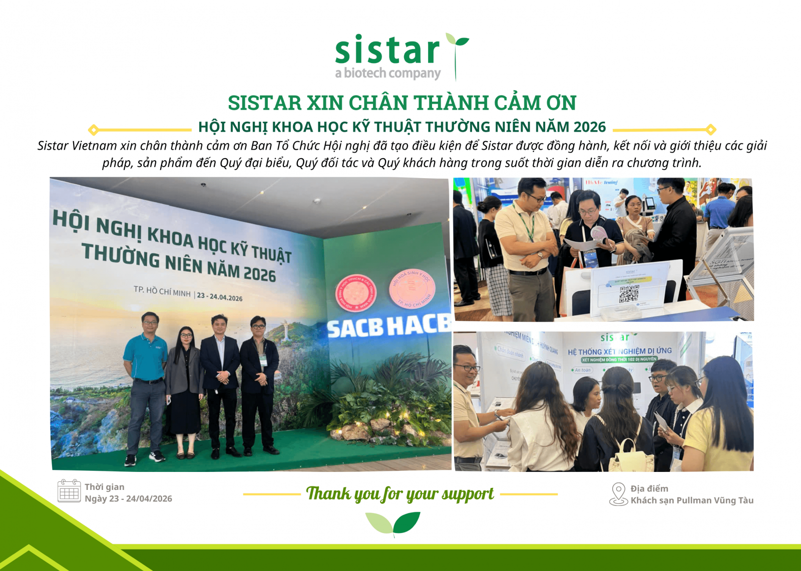 Sistar Vietnam trân trọng đồng hành cùng Hội nghị và lan tỏa giá trị kết nối chuyên ngành